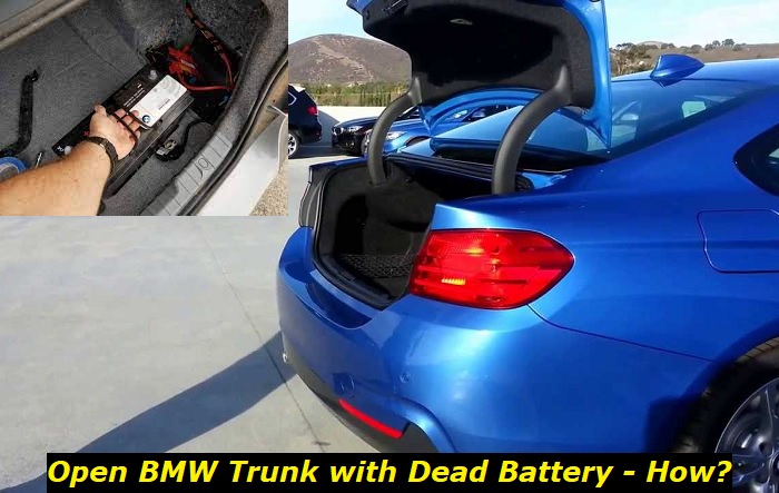 open bmw trunk with dead battery